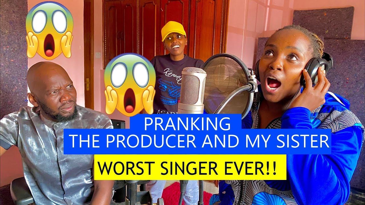 PRANKING THE PRODUCER SINGING LIKE A MAD FROG😂😂!! HE GOT SO MAD WE WERE ALMOST THROWN OUT😂😂!! смотреть онлайн