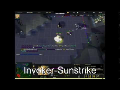 Dota- Invoker sunstrike смотреть онлайн
