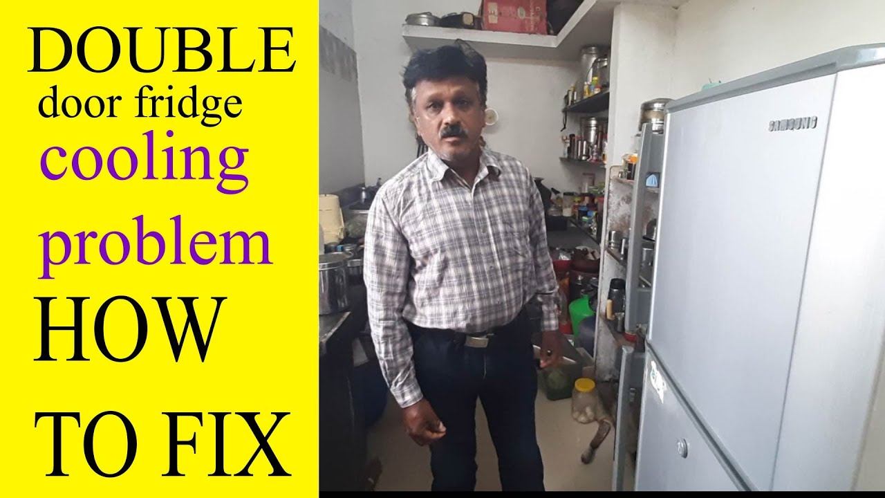 Samsung double door fridge cooling problem in tamil/evaporator fan repair смотреть онлайн