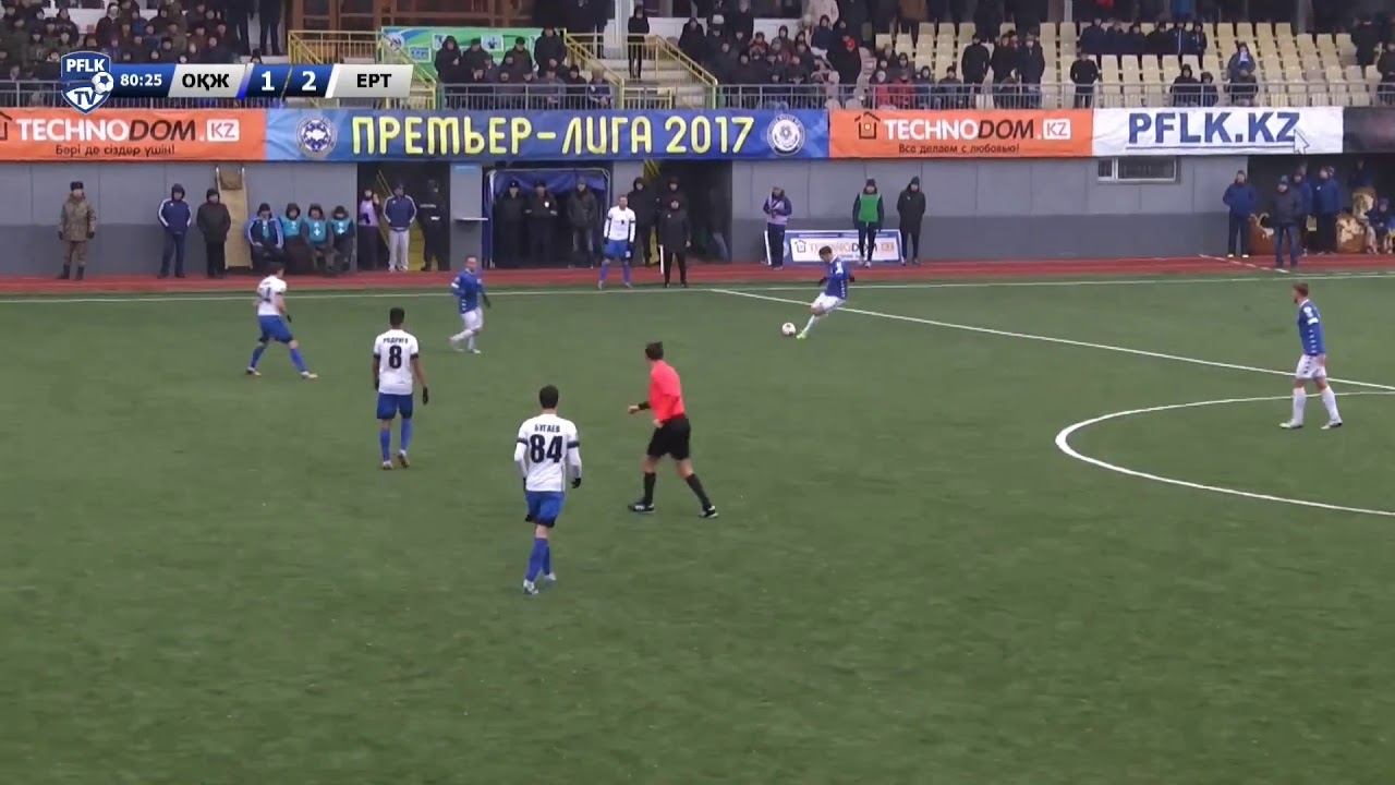32-й тур КПЛ. "Окжетпес" - "Иртыш". Эпизод на 81-й минуте игры. смотреть онлайн