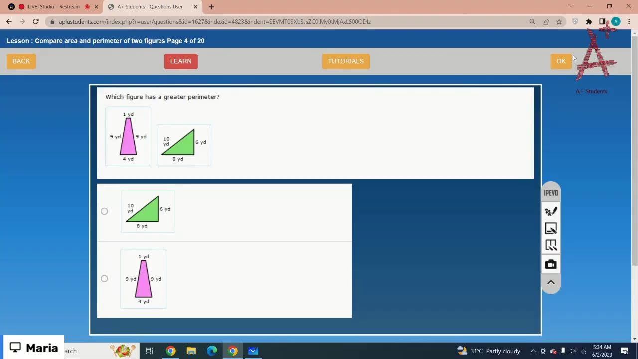 Grade 6 - Area of compound figures, Area between two rectangles , Rectangles: relationship betwee… смотреть онлайн