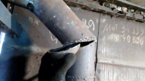 Установил печку в гараже