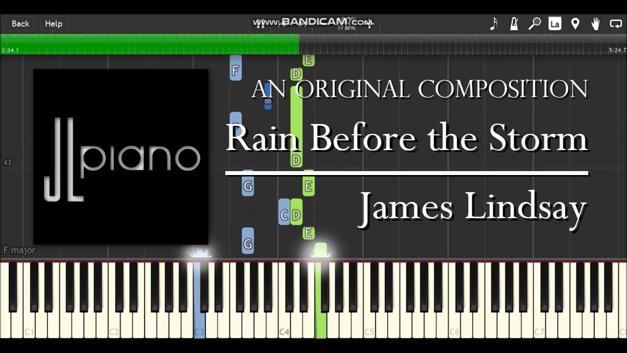 Rain Before the Storm - James Lindsay (Synthesia Piano Solo) смотреть онлайн