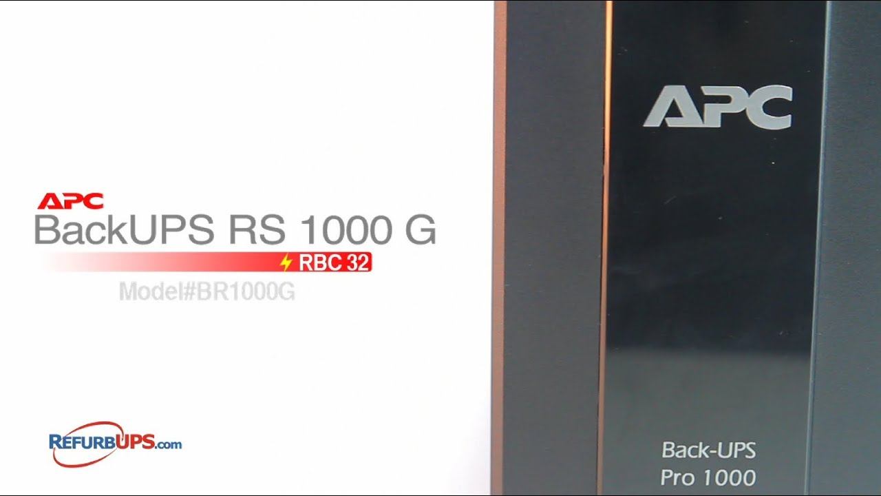 RBC123/124 Battery Replacement for APC BackUPS RS 1000G смотреть онлайн