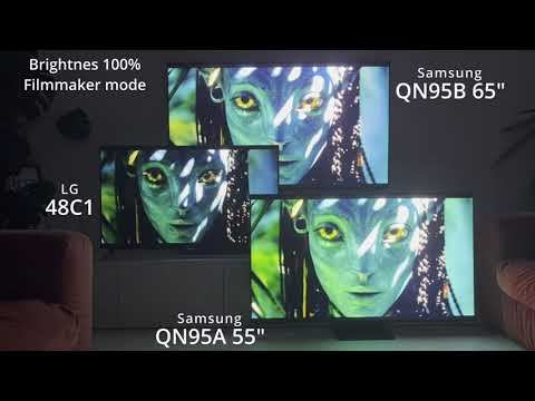 Samsung Neo QLED QN95B (2022) vs QN95A (2021) vs LG OLED смотреть онлайн