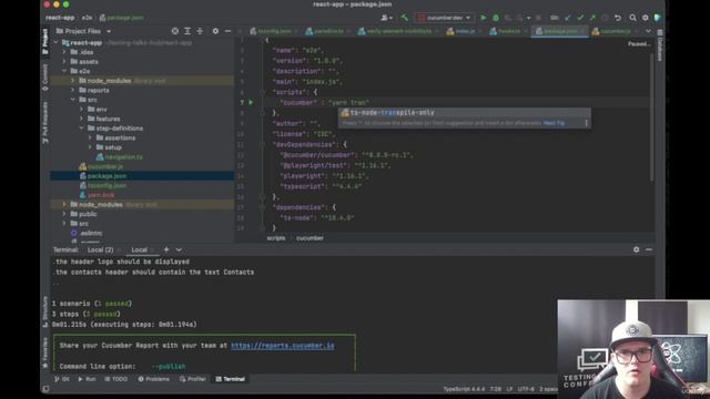 21 - Dynamic test configuration A more flexible cucumberjs part 1 смотреть онлайн