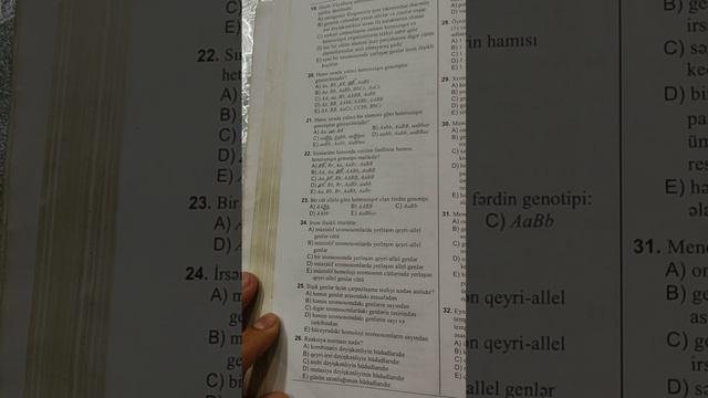 DİM Genetika. Mendel Və Morqan Qanunları Test Izahı N 1-50