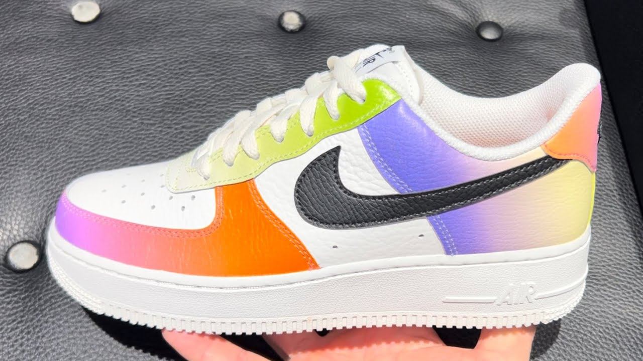 Nike Air Force 1 Low White Multicolor Womens Shoes смотреть онлайн