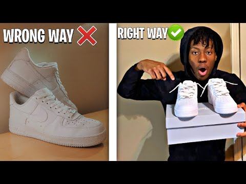 HOW TO Lace Air Force 1s *the right way*✅ смотреть онлайн