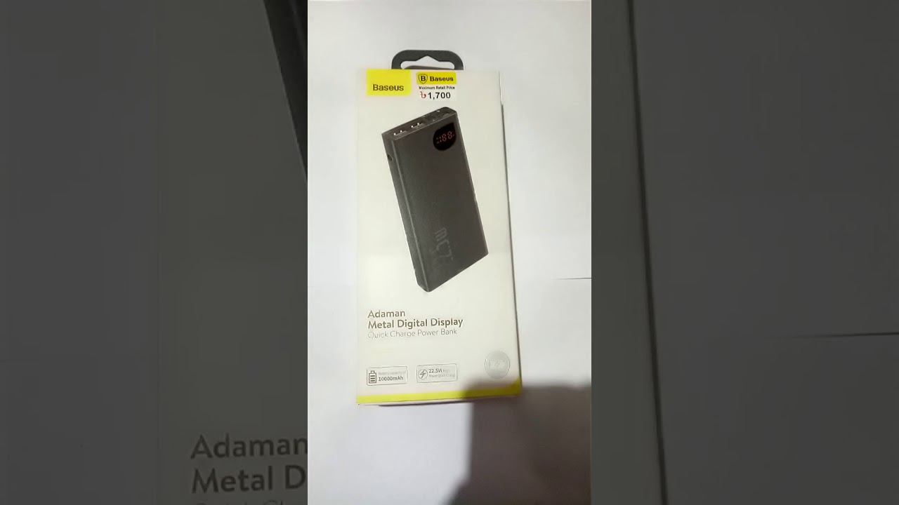 Baseus Adaman Quick Charge Power Bank 22.5W 10000mAh - PPIMDA-B0A смотреть онлайн