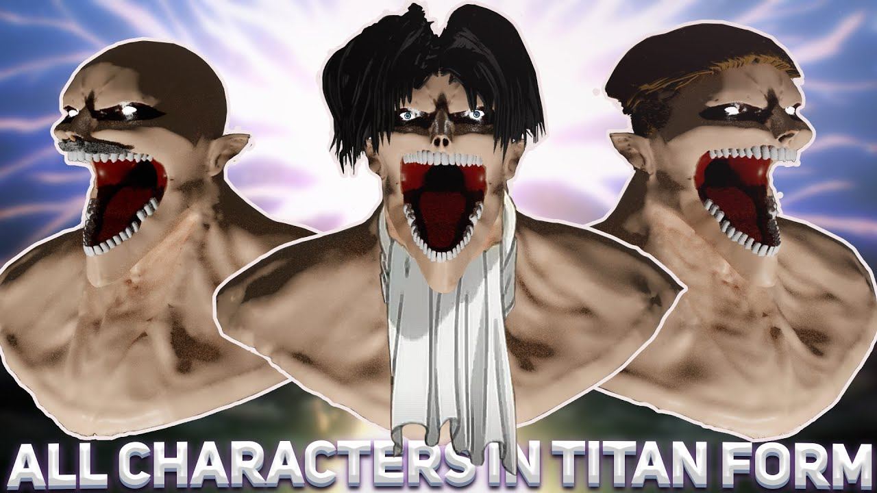 ALL Characters in Titan Form - Attack On Titan Season 4 смотреть онлайн