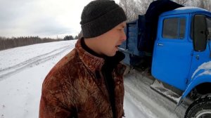 В кабине 130 ЗИЛа! Эффект присутствия! Поездка за дровами! Зил задымил после капремонта!