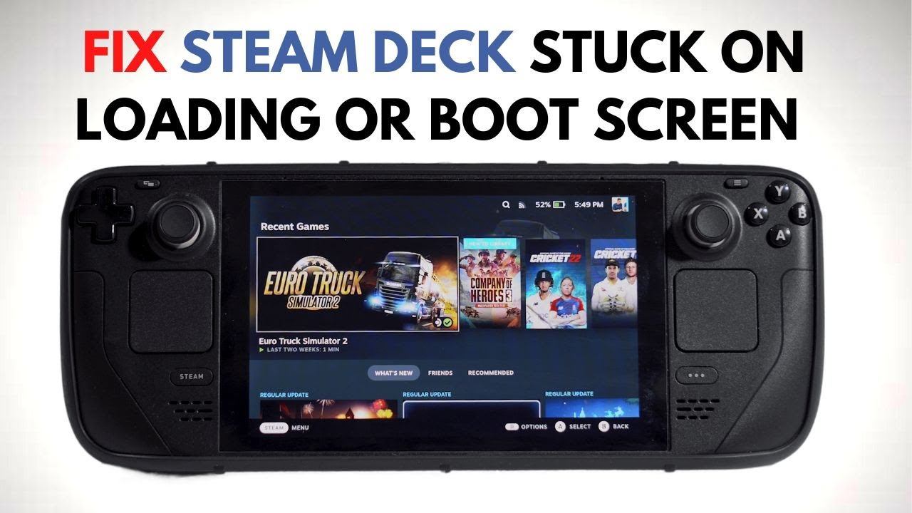How to Fix Steam Deck Stuck on Loading or Boot Screen смотреть онлайн