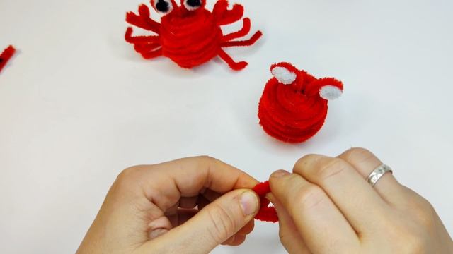 Краб. Поделка из синельной проволоки своими руками смотреть онлайн