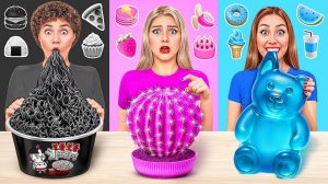 24 Часа Едим Еду Одного Цвета Челлендж | Смешные Ситуации с Едой от Multi DO Challenge