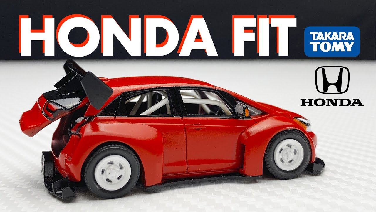 TAKARA TOMY | TOMICA HONDA FIT custom | 寬體＆空力套件｜TOMICA小汽車改造系列 смотреть онлайн