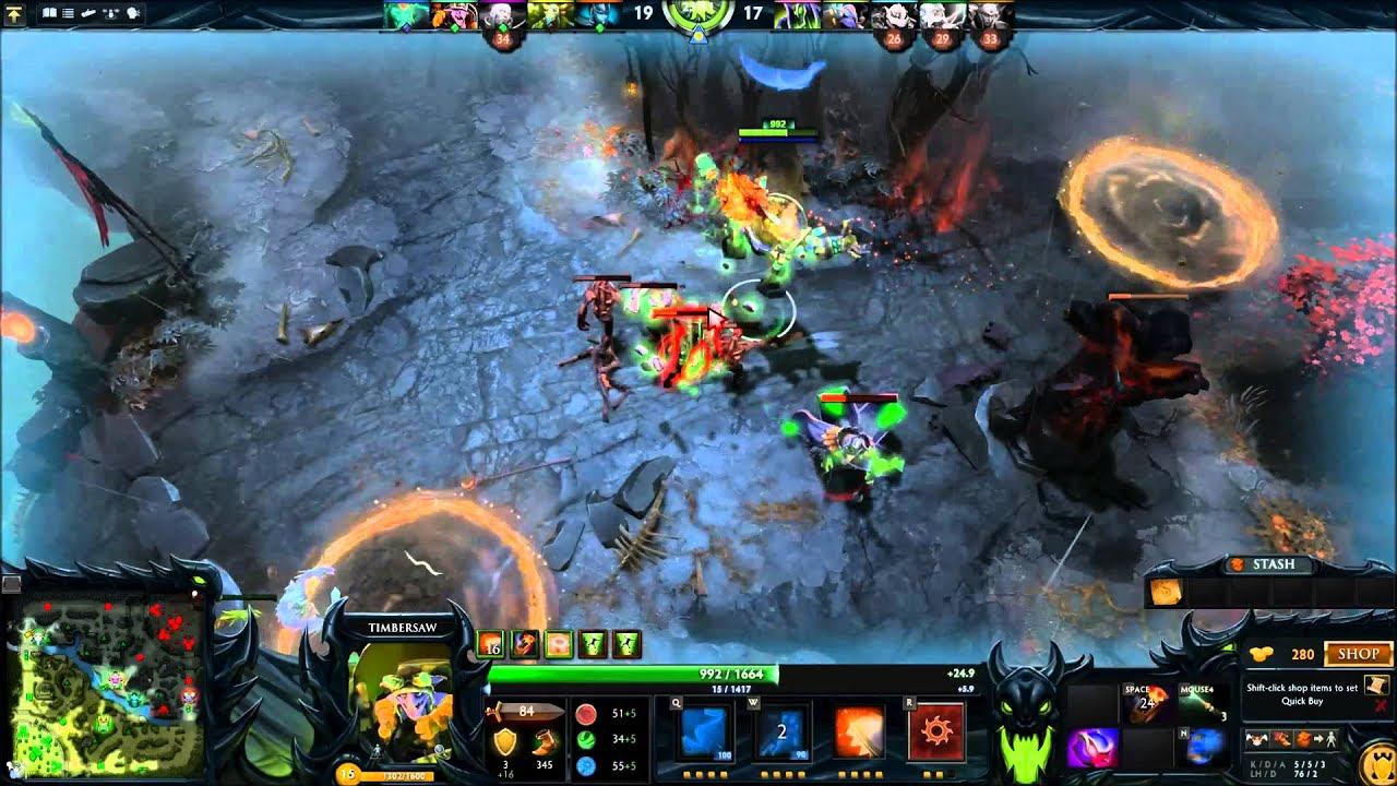 dota 2 TimberSaw Party Ranked Gameplay смотреть онлайн