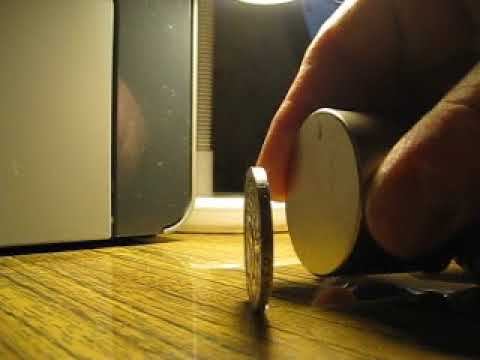 Серебряный рубль и неодимовый магнит. смотреть онлайн