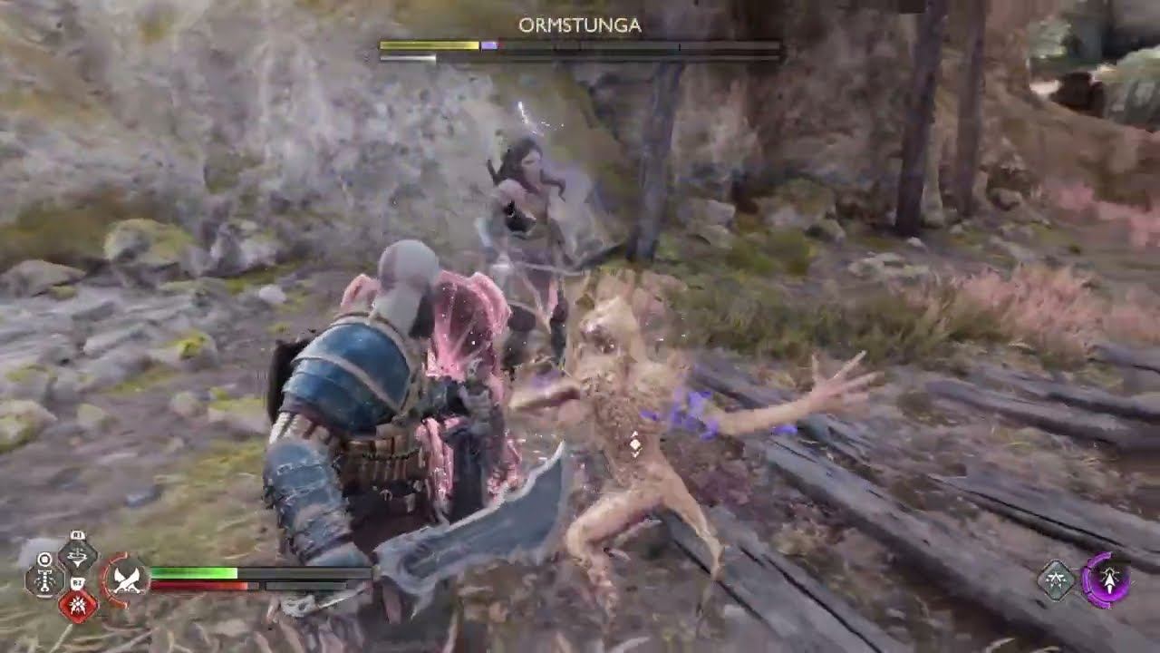 Game play God of War Ragnarok PS4 como derrota fácil Ormstunga confira e saiba mais no vídeo. смотреть онлайн