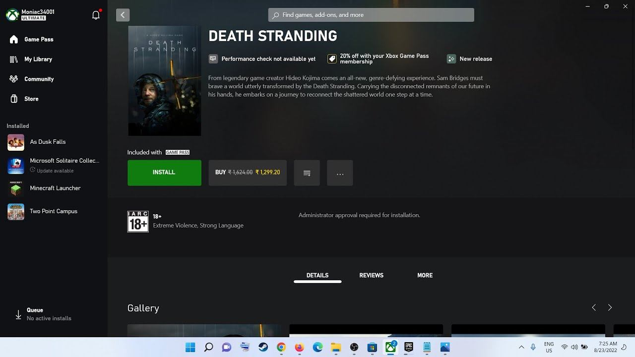 Fix DEATH STRANDING Not Installing On Xbox App On Windows 11/10 PC смотреть онлайн