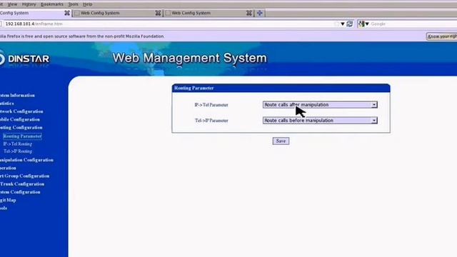 DINSTAR Device Configuration смотреть онлайн