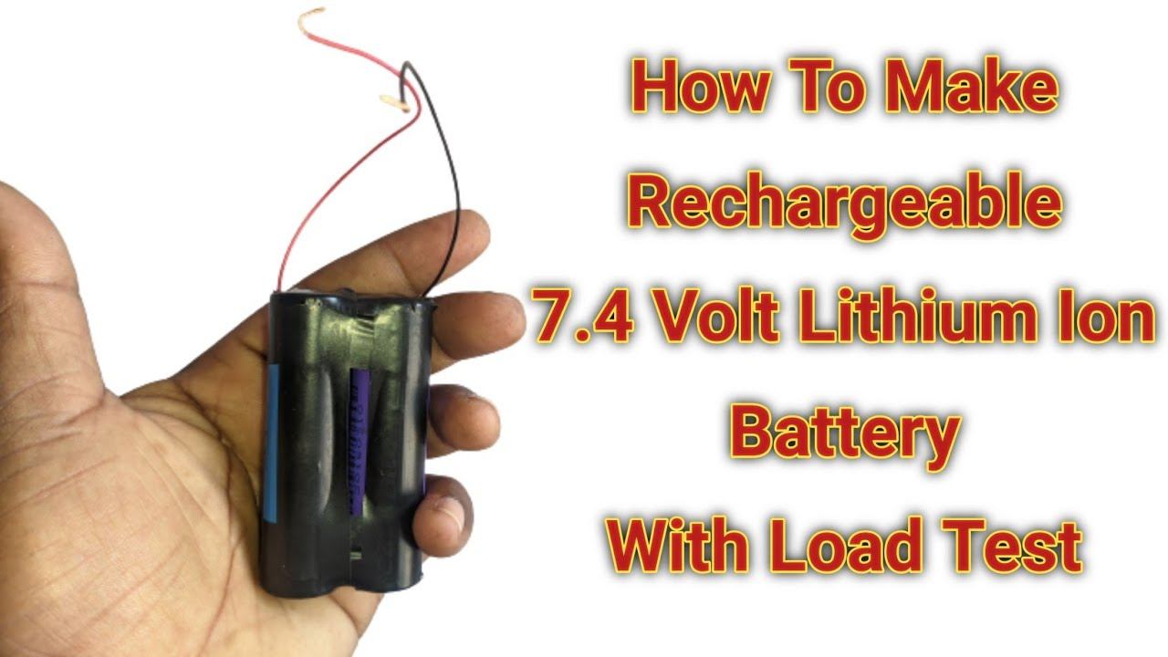 How To Make 7.4 Volt Lithium Ion Rechargeable Battery смотреть онлайн