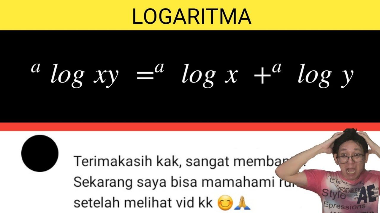 🔴[LOGARITMA]🔴 || Sifat logaritma perkalian a log xy = a log x + a log y смотреть онлайн