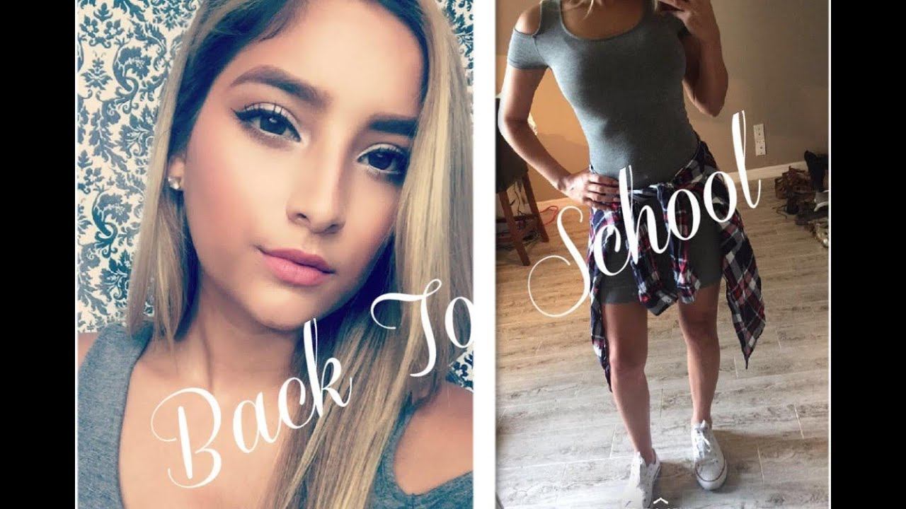 ALL DRUGSTORE!!! Back to School Makeup for highschool l Outfit Idea l GlamWithSisi смотреть онлайн