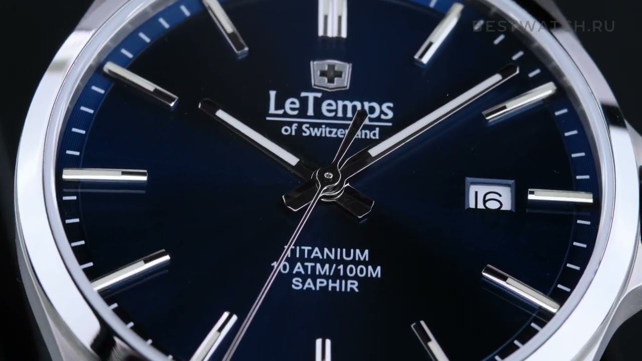 ЧАСЫ Le Temps Titanium Gent LT1025.13TB01, LT1025.12TB01 смотреть онлайн