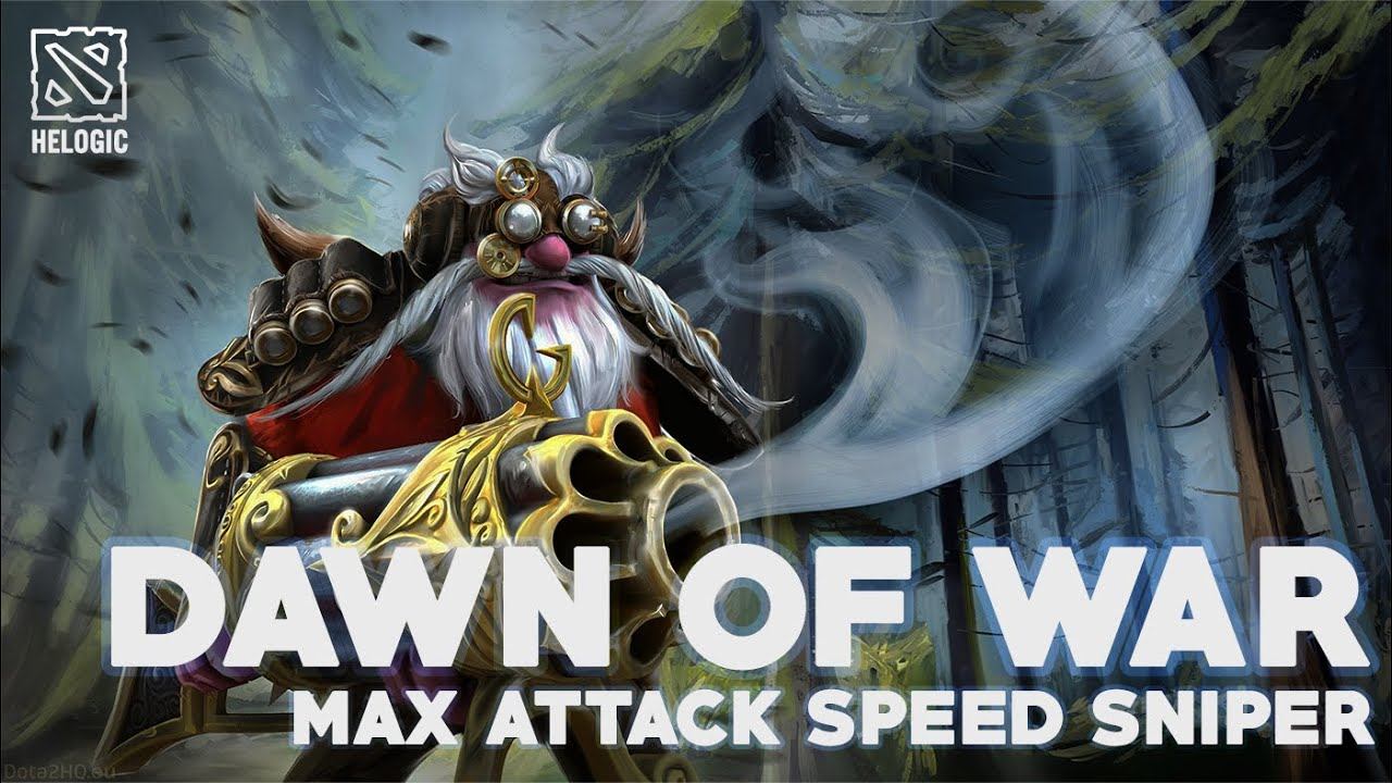 DAWN OF WAR DOTA 2 - RIGHT CLICK SNIPER MAX ATTACK SPEED BUILD смотреть онлайн