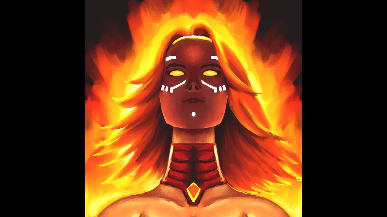 Dota 2 - Lina - Fiery Soul Icon Speedpainting смотреть онлайн