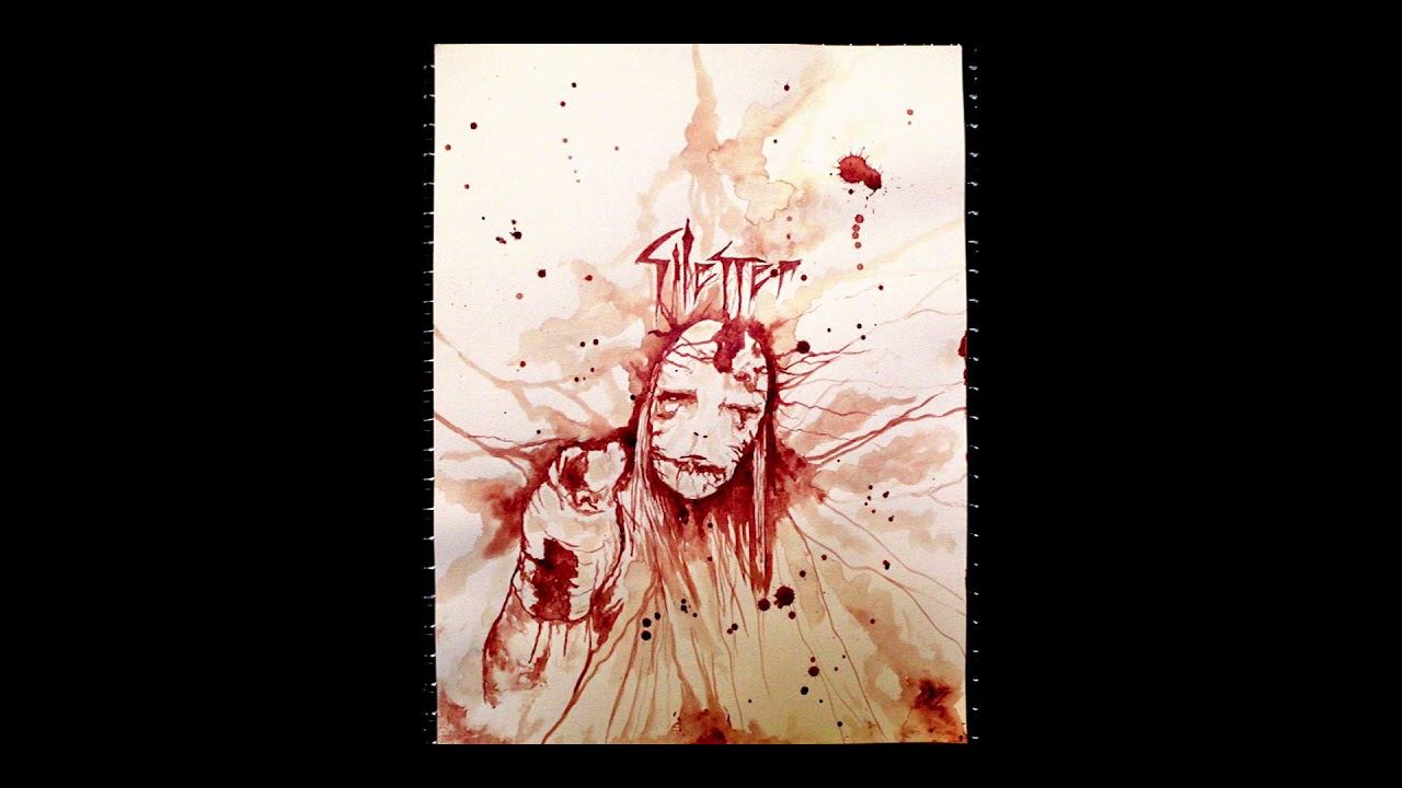 Black Metal Blood Painting Tributes (song : K.F.R - Abaddon)