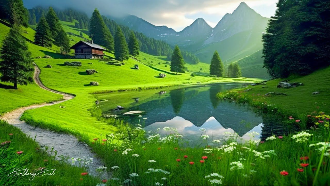 Gentle music, calms the nervous system and pleases soul- Healing music for heart and blood vessels смотреть онлайн