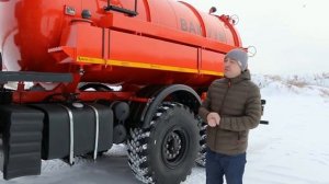 Вакуумная машина МВ-10ОД КАМАЗ-43118 обзор