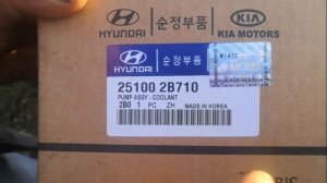 Замена помпы на Hyundai solaris  1.6 2012 года своими руками.