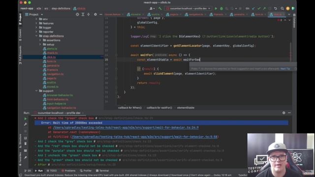 126 - Preparing our step definitions for better failure errors part 2 смотреть онлайн