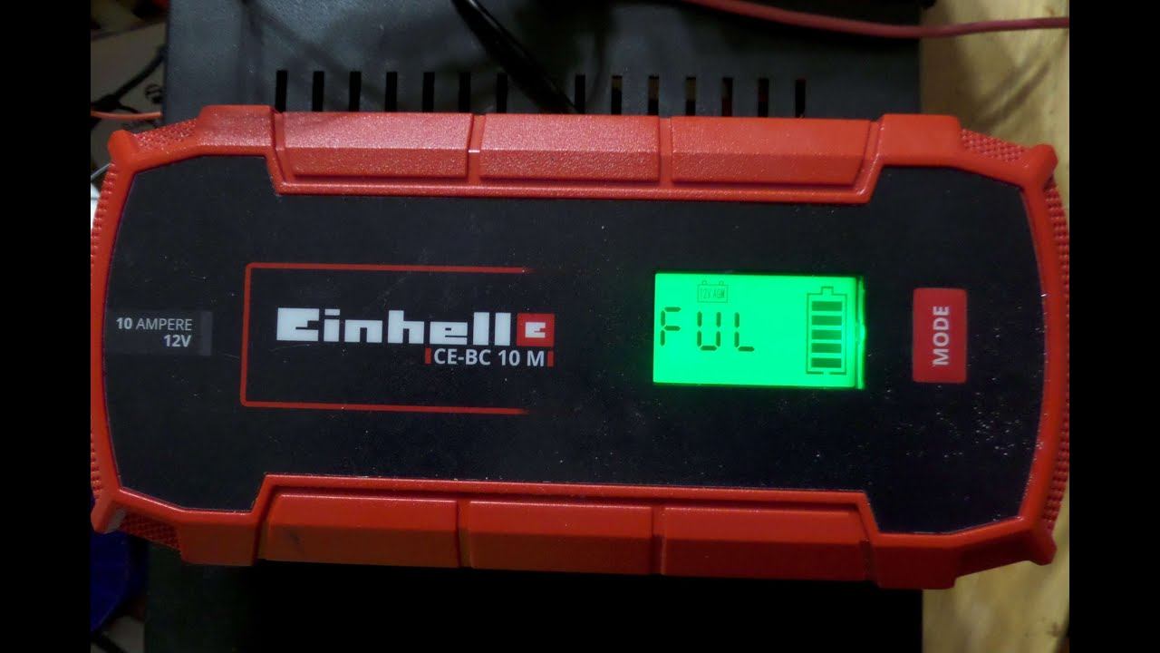 EINHELL CE-BC 10M szybki podgląd wykresu ładowania AGM смотреть онлайн