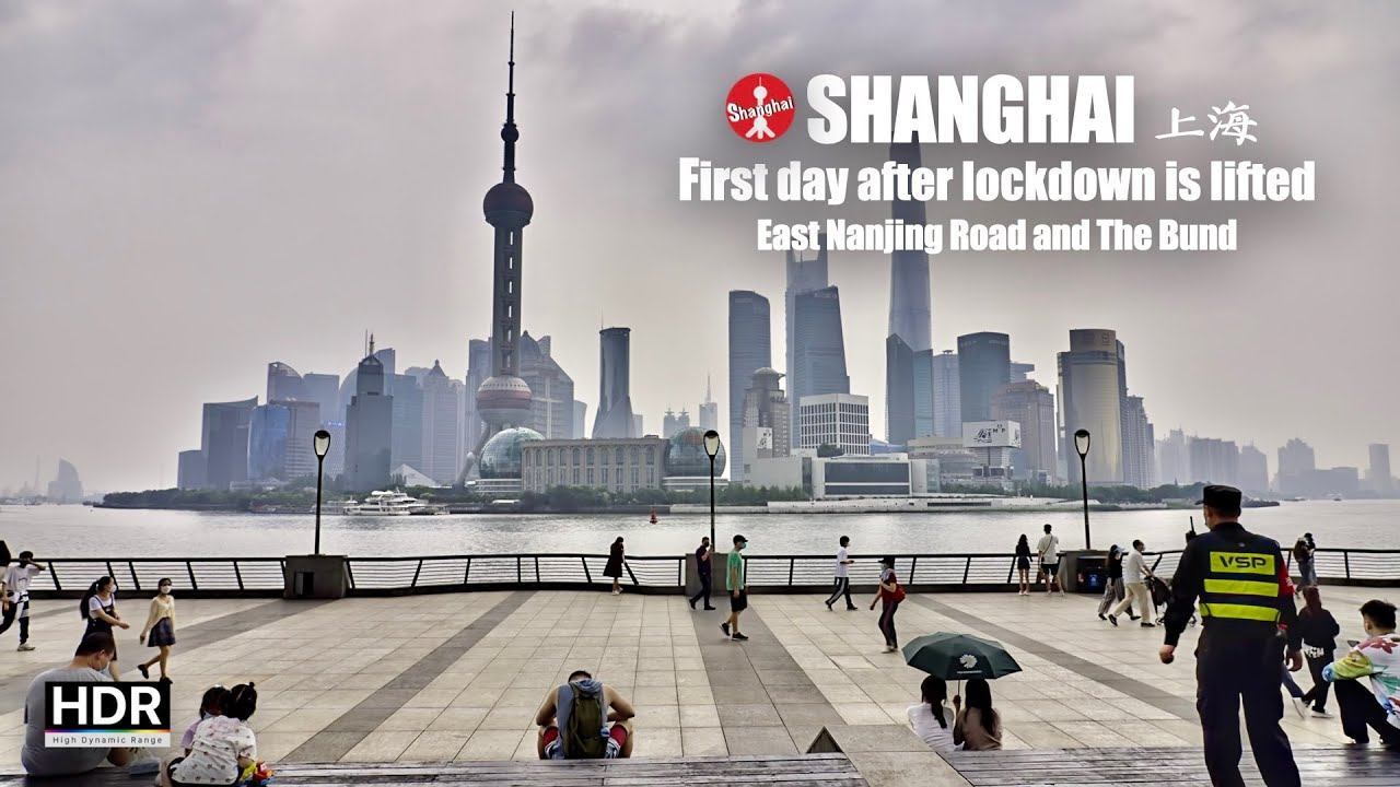 [4K HDR] Shanghai Walk 🚶♂️ First day after lockdown is lifted 🚶♂️ East Nanjing Road and The Bund смотреть онлайн