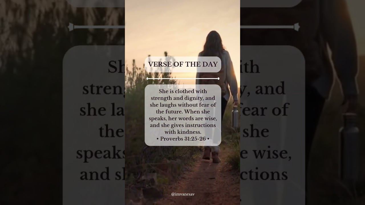 Verse of the Day - Proverbs 31:25-26 #verseoftheday #shortsfeed #mothersday2023 #proverbs31 смотреть онлайн
