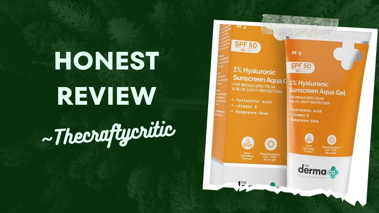 Watch this before buying || The Derma Co 1% Hyaluronic Sunscreen SPF 50 Aqua Gel Review !!! смотреть онлайн