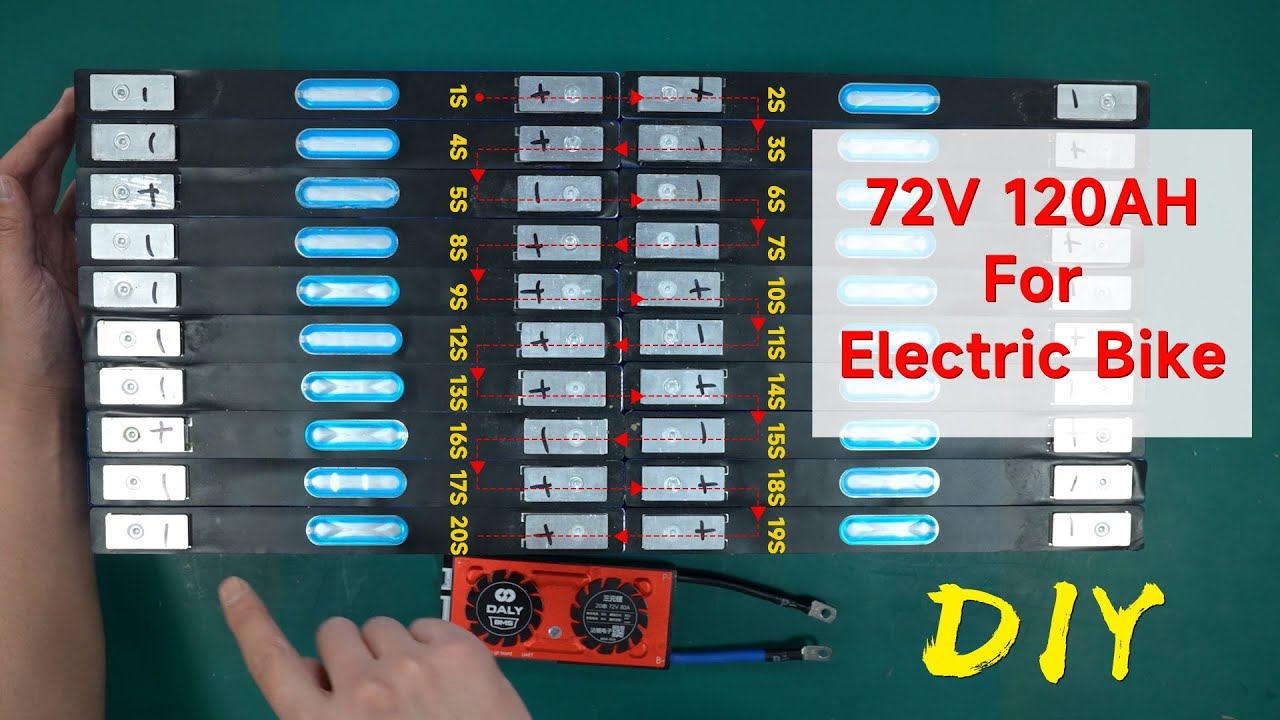 DIY a 72V 120AH Lithium Battery Pack for Electric bike смотреть онлайн