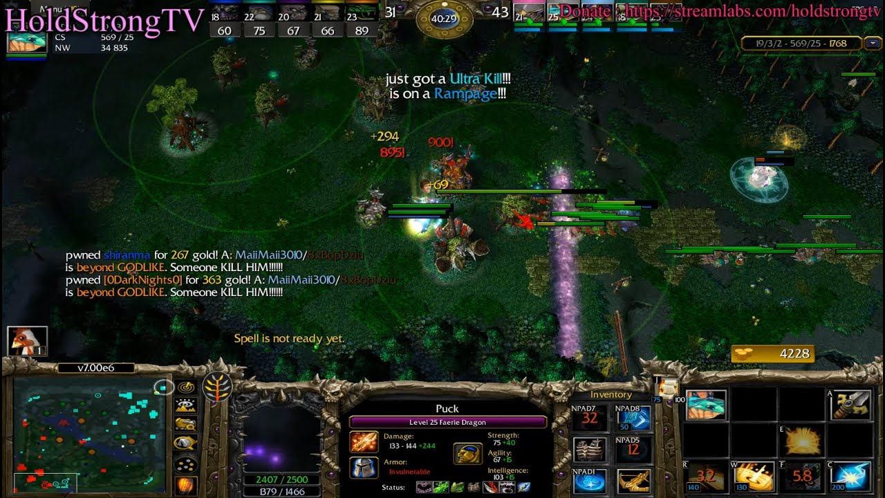 DOTA 1 Puck Faerie Dragon Beyond GODLIKE #13 + RAMPAGE смотреть онлайн