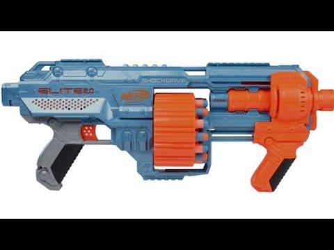 нерф элит 2.0 шоквейв! Nerf Elite 2.0 Shockwave RD-15! Обзор! смотреть онлайн