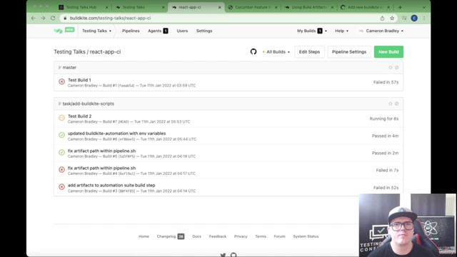 176 - Our first green CI Pipeline Viewing our Artifacts in the browser part 4 смотреть онлайн