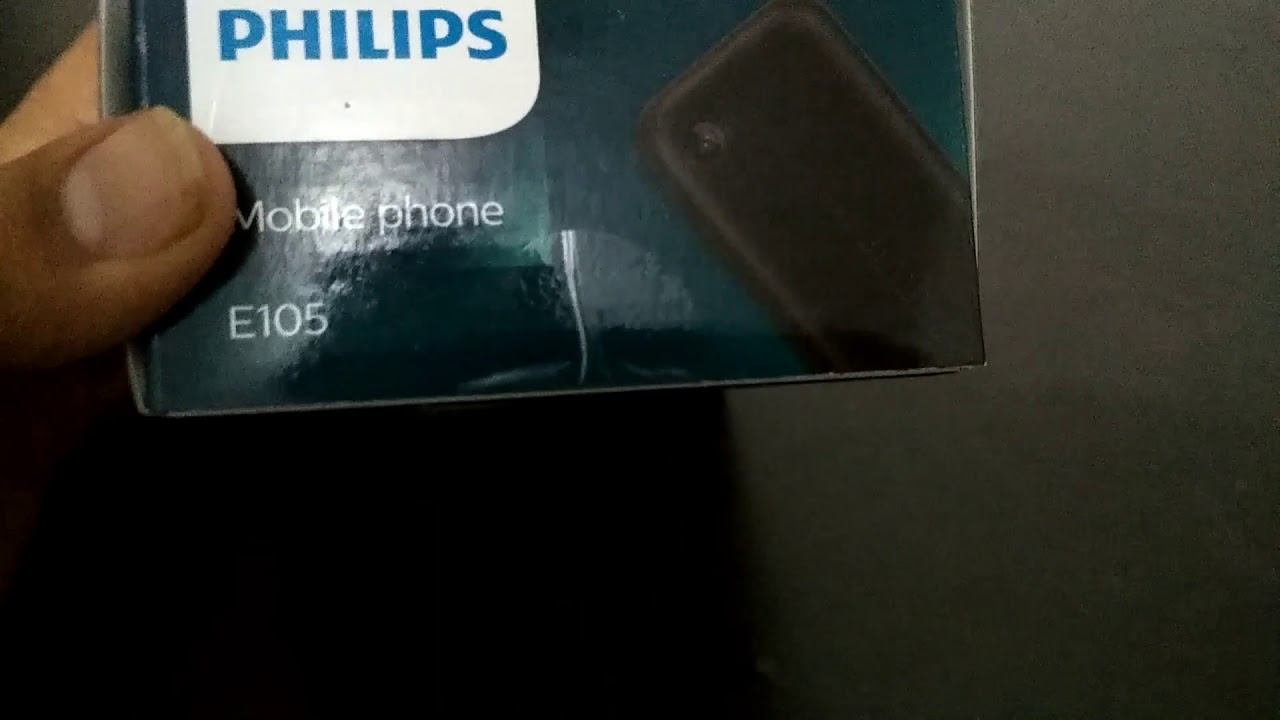 Philips E105 unboxing смотреть онлайн