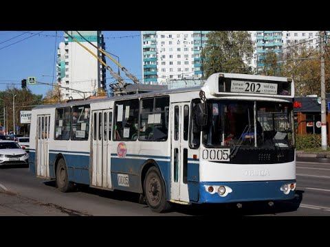 Поездка на троллейбусе ЗИУ-682Г-016.05 (2010 г.в) борт 0005 маршрут 1 ( г. Химки ) смотреть онлайн