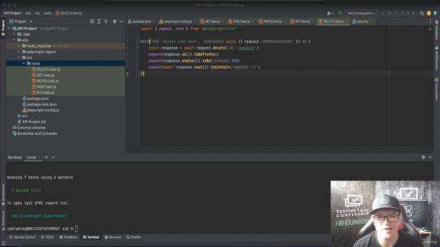 200 - GET POST PUT PATCH and DELETE with Playwright and JavaScript part 4 смотреть онлайн