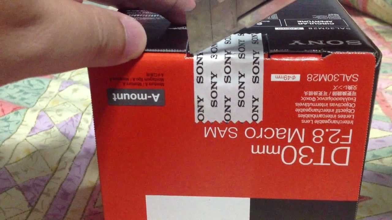 Unboxing Sony SAL30M28 30mm f/2.8 Lens смотреть онлайн