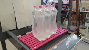 Ручная термоупаковочная машина. Упаковка ПЭТ 1,5 литра.