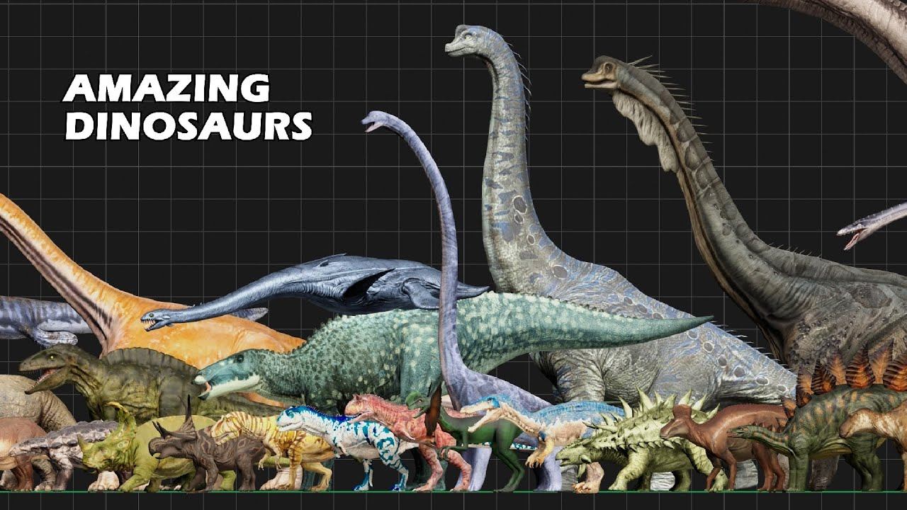 Dinosaurs Size Comparison | Walking and Running with Dinosaurs смотреть онлайн